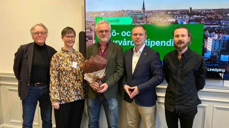 Stipendiater på pressträff