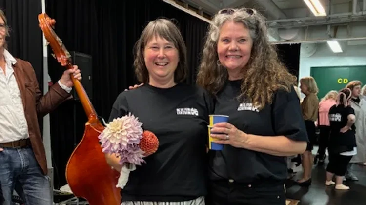 Karin Ganestål och Cecilia Lindgren från Kulturcentrum Öst
