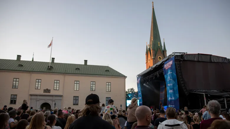 Folkfest på Borggården.