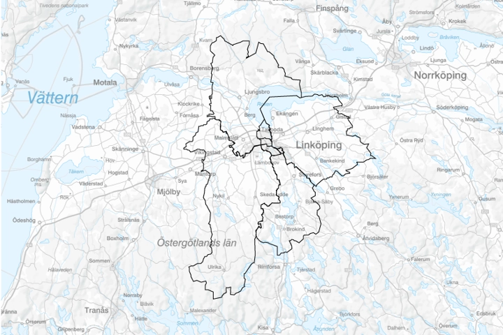 karta över områden
