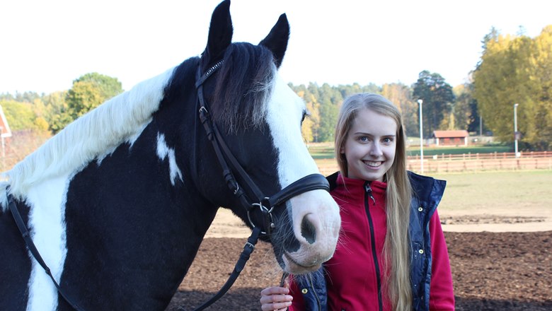 Hästtjejen Ida Lilja med hästen Calle