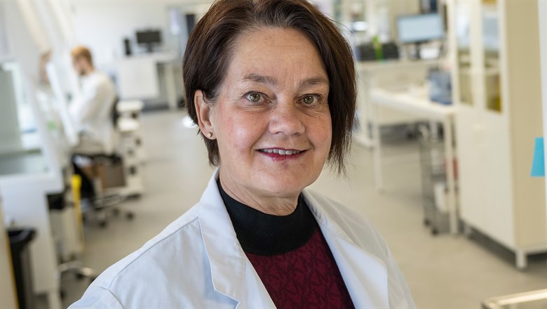 Anne Kihlgren i labbmiljö
