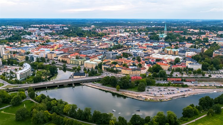 Flygbild över Linköping