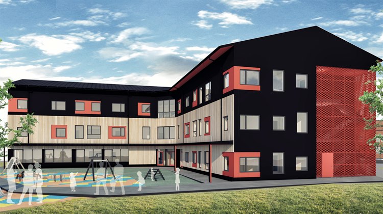 Ny förskola som ska byggas vid Berzeliusskolan