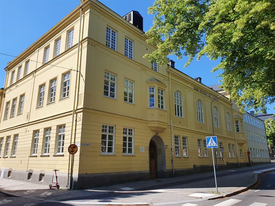 Elsa Brändströms skola 2022 sett från Vasavägen